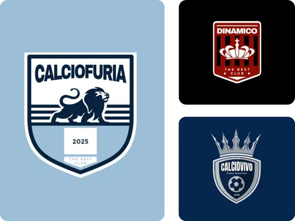 Creatore di Loghi per Calcio: Genera i Tuoi Loghi dei Sogni Online